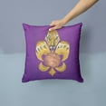 thumbnail image 2 of Carolines Treasures 8478PW1414 Tiger Fleur de lis Basketball Fabric Decorative Pillow , 14Hx14W, multicolor, 2 of 4