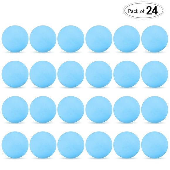 Graflsoa Lot de 24 Balles de Tennis de Table Premium 3 Étoiles pour Entraînement, Écoles et Débutants – Haute Rebond, Diamètre 40mm, Options Multicolores (Bleu)