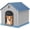 Blue, variant on House Outdoor, 26 Inch House Indoor Small - & UV-Resistant, Vents & Structure, Easy Assembly, Versatile Storage, -Weather Doghouse Outdoor (Blue)