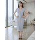 thumbnail image 2 of Vestido Midi Ajustado con Botones al Frente, Elegancia Casual y Estilo Moderno para Mujer, 2 of 5