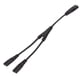 thumbnail image 4 of Cables de alimentación IEC320 C8 a IEC320 C7 duales Y macho dividido a hembra doble 1 en 2 salidas Cable de alimentación de CA 0,3 m/0,98 pies, 4 of 8
