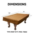 thumbnail image 3 of GSE Games & Sports Expert 7'/8'/9' Heavy Duty Leatherette Billiard Pool Table Cover. Tearproof & Waterproof Cover for Pool Table, Tennis Table (4 Colors Available), 3 of 8