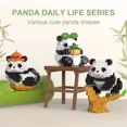 thumbnail image 1 of Lindo Panda chino conjuntos de bloques de construcción DIY juguetes educativos de montaje ladrillos Mini animales modelo MOC niños regalo de cumpleaños de Navidad, 1 of 5