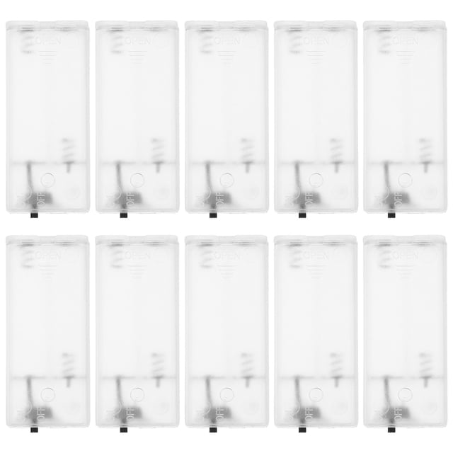 Miangastore 10pcs String Lights Battery Box Empty Battery Holder Plastic Battery Case Replacement Battery Holder String Lights Attachments String Lights Parts