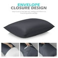 thumbnail image 4 of COOKEY King Pillowcases 2 Pack,Super Soft Brushed Microfiber Pillow Cover with Envelope Closure,20''x36'',Dark Gray, 4 of 7