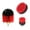 Red, variant on Cheers.US 3Pcs Drill Brush Attachment - Bathroom Surfaces Tub, Shower, Tile and Grout All Purpose Power Scrubber Cleaning Kit –Grout Drill Brush Set