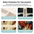 thumbnail image 3 of Print Jewelry Display and Organizer: Portable Square Travel Case for Rings, Earrings, Necklaces, Bracelets - Suitable for Girls and Women, 3 of 6