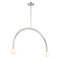 thumbnail image 4 of Meridian M100132CH 2-Light Chandelier in Chrome, 4 of 7
