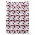 thumbnail image 2 of London Tablecloth, United Kingdom Country Themed Pattern in National Flag Colors, Rectangle Satin Table Cover Accent for Dining Room and Kitchen, 52" X 70", Royal Blue Red White, by Ambesonne, 2 of 2