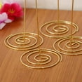 thumbnail image 5 of Metal Wire Floral Holder Loop Swirl Clip Photo Note Memo Clamp DIY Craft Gift Wedding Party Birthday Garden (Pack of 6) Gold, 5 of 9