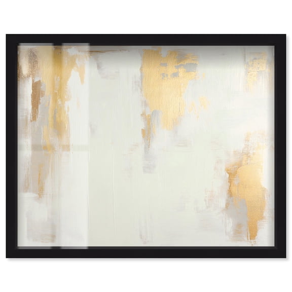 Aureate Echo II Shadowbox Print Abstract Art by Art Remedy, Black Frame, 20 x 16