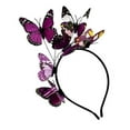 thumbnail image 2 of Xihbxyly Diadema de Mariposas, Elegante Tocado para El Cabello, Diseño Suave y Cómodo, Exquisito Estampado Floral, Ideal para Fiestas, Cosplay y Bodas. Un Accesorio de Moda para Mujeres y Niñas., 2 of 2