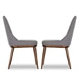 thumbnail image 3 of Mid Century Modern Grayson Gray Dining Chair (Set of 2), 3 of 4