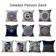 thumbnail image 2 of justharion Chinese Style Cushion Case Cover Retro Lightweight Double Sided Pattern Thicken Washable Cute Hug Pillowcase Bedroom Chair Type 7, 2 of 7