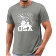 thumbnail image 5 of Vetsdori Men's Independence Day Tshirts Short Sleeve Summer Pullover Graphic Fourth of July Patriotic,Shirts Red White and Blue Tops for Men Casual, 5 of 5