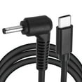 thumbnail image 1 of 4.9FT USB C to DC PD Power Fast Charging Cable, 4mmx1.35mm 65W/20V DC Power Cable, Type C Input 3.25A Adapter Jack Converter for Router, Camera, TV Box, Desk Lamp(Black), 1 of 6