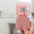 thumbnail image 6 of Mini Handheld Personal Foldable USB Rechargeable Fan for Home Office Outdoor Travel, 3000mAh Power Bank Neck Fan, Blue, 6 of 7