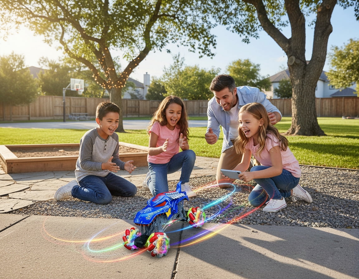 Remote Control Monster Truck 1:16 Scale 4WD Off-Road Toy Car for Kids, High-Speed All-Terrain Truck