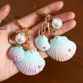 thumbnail image 2 of Pearl Shell Keychain Acrylic Ornament Modern Keyring for Keys and Bags Decorative Accessories Exquisite Key Chain, 2 of 7