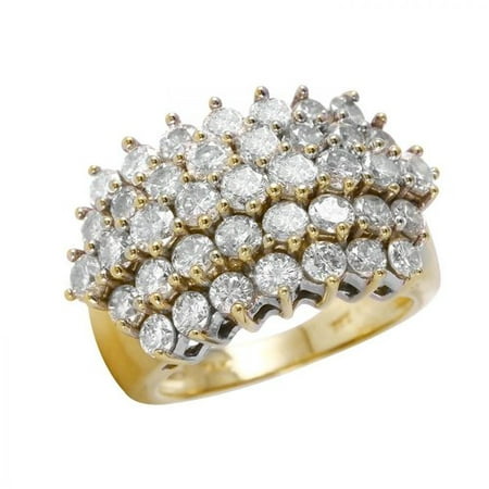 Foreli 3.5CTW Diamond 14K Yellow Gold Ring