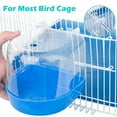 thumbnail image 3 of Lifeuping Bird Bath Box Hanging Birdbath Toy Parakeet Caged Bathing Tubs Parrot Bath Tub Water Shower Food Feeder Holder Tray Bird Bath for Cage Accessory Small Birds Parrots Cockatiel, 3 of 7