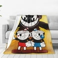 thumbnail image 2 of The Cuphead Show Fleece Blanket Super Soft Cozy Warm Flannel Fleece Throw Blanket For Couch Bed Sofa Throw 60"X50", 2 of 7