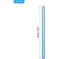 thumbnail image 2 of Luggage tag Loops, 100 Pcs PVC Loop Straps Bag Tag Loops Holders Worm for ID Card Bags Suitcase Label Fasteners, Blue, 2 of 5