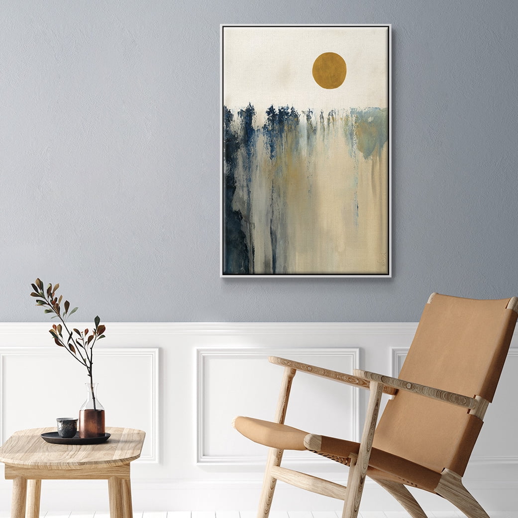 Equilibrium Framed Premium Gallery Wrapped Canvas - Ready to Hang - 17 x 25 - White Floating Frame