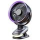 thumbnail image 1 of Ventilador portátil con clip, pequeño y potente ventilador de escritorio USB con batería con luz nocturna y pantalla LED, mini ventilador de mesa, ventilador personal giratorio de 360° para el hogar,, 1 of 5