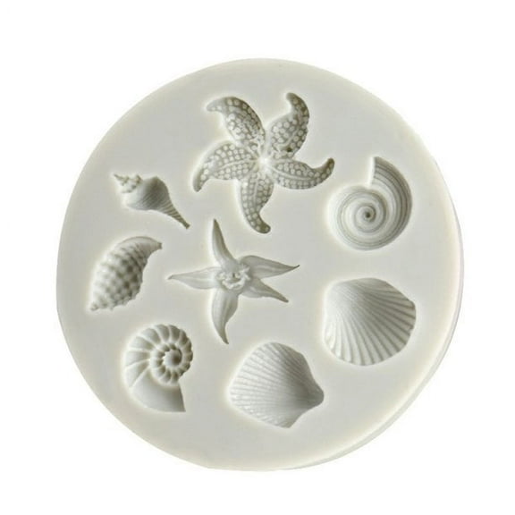 DIY Sea Creatures Conch Shell Fondant Cake Candy Cake Decorating Tools Cake,FloreceBien