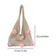 thumbnail image 2 of Bolso Ganchillo Hombro Flores Punto Mano Informal para Mujer () Rosa, 2 of 5