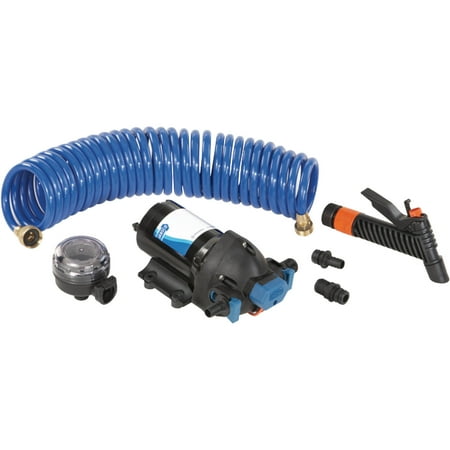 Jabsco 32902-0092 12V 5.0 GPM Par Max 5 Washdown Pump with Strainer, Nozzle & Hose