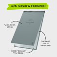 thumbnail image 2 of Rocketbook Flip - Con 1 Bolígrafo Pilot Frixion Y 1 Paño De Microfibra Incluidos - Tamaño De Carta De Presentación Gris (8,5" X 11"), 2 of 5