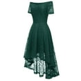 thumbnail image 3 of WEAIXIMIUNG Robes Tendance pour Invitées de Mariage pour Femmes Printemps 2024 Grande Taille Robe Épaules Dénudées Asymétrique Robe de Cocktail de Mariage Rouge P, 3 of 4