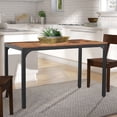 thumbnail image 7 of VEIKOUS 55'' Industrial Dining Table Desk with Metal Frame & Adjustable Footpad for Dining Room, 7 of 7