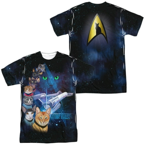 Star Trek - Cast Of Cats (Front/Back Print) - Short Sleeve Shirt - Small