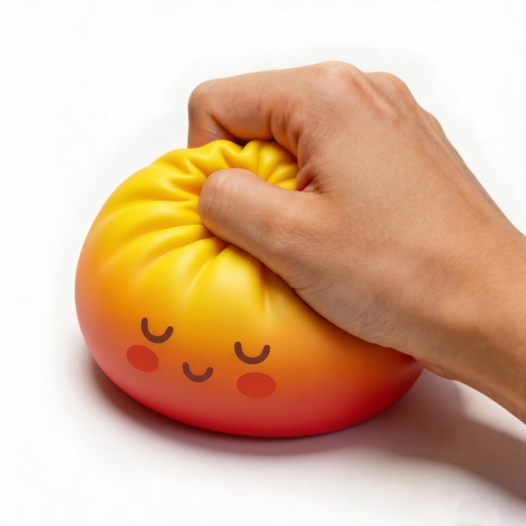 Gcvizuso Stress Squeeze Balls, Sunset Squeeze Bao Bun with Steamer