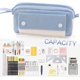thumbnail image 3 of Veeki Pencil Case, Large Capacity Pen Pencil Pouch Durable Bag, Portable Journaling Supplies With Easy Grip Handle, Marker Travel Simple Bag, School O, 3 of 4