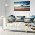 thumbnail image 3 of Designart 'Sunrise and Glowing Waves in Ocean ' Seascape Canvas Art Print, 3 of 3
