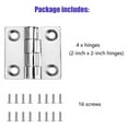 thumbnail image 4 of Heavy Duty Stainless Steel Boat Hinges, Marine Grade Hinges, 2 Inch X 2 Inches (50Mm X 50 Mm), (4 PCS), 4 of 7