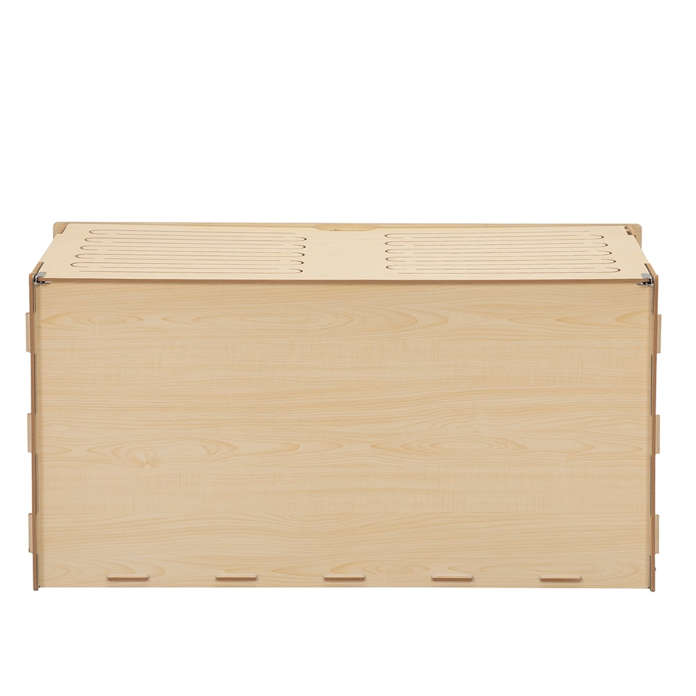 Spaco Spacious Pet Cage for Hamsters, Guinea Pigs - Melamine Board with Acrylic Panels - Burlywood