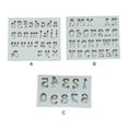 thumbnail image 2 of Silicone DIY Mold Interesting Home Bakery Alphabet Number Baking Tools Cakes Making Mould Cake Decorating Tool Kitchen Gadget Small letters, 2 of 7