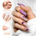 thumbnail image 4 of Guías adhesivas para extensión de uñas AHIER doradas en forma de herradura, 200 piezas, 4 of 7