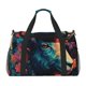 thumbnail image 1 of Fotbe Colorful Flower Goat Bolsa de Viaje con Estampado, Bolsa de Fin de Semana para Mujer con Compartimento para Zapatos, Bolsa de Gimnasio con Bolsillo Húmedo, 1 of 7