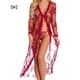 thumbnail image 1 of Conjunto de ropa interior sexy Traje de lencería de encaje Ropa sexy lavada a mano para adultos, Rojo vino, M Inevent XX000040-12, 1 of 7