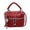Red, variant on Mini Box Crossbody Bag, Silver Quilted Metallic Purse with Chain Strap, Top Handle & Heart Charm, Women's Evening Clutch