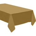 thumbnail image 1 of Pack of 4: Disposable Plastic Tablecloths/Table Covers, 54 x 108 inches Each (Gold), 1 of 1