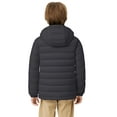 thumbnail image 4 of Wantdo Big Boy's Puffer Jacket Waterproof Winter Jacket Packable Puffer Coat Gray 14-16, 4 of 10