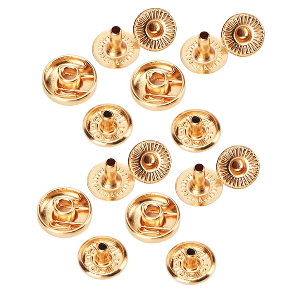 Kit de sujetadores a presión de cuero juego de 200 broches de botón de metal de 8 mm Broches de presión Broches de cuero para ropa Pulseras Chaquetas Bolsas Ropa ANGGREK Otros