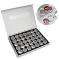 thumbnail image 4 of Caja de almacenamiento de uas, 35 compartimentos Estuche de almacenamiento de arte de uas, Contenedor de accesorios de manicura Demandas de almacenamiento Organizador de herramientas de arte de LHCER Descripción de la referencia, 4 of 8